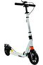 Urban Kick Scooter 939 - 200mm Big Wheels - Dual Suspension - Foldable White Commuter - 2