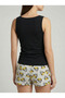 Women's Black-Grey Strappy Pajama Set Nj92 - 3