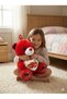 Red Teddy Bear Plush Toy with "Love You" Heart Cute Stuffed Animal Red Sequins Valentine’s Day Gift - 5