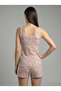 Women's Powder Strap Pajama Set Nj92 - 3