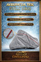 Arora Super 50 Corded Motorcycle Tarpaulin Motor Cover - Compatible with Rear Bag - 8