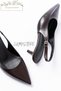 Luji̇nstore 4 cm Heel Back Open Pointed Toe Women's Heeled Evening Dress Shoes - 3