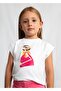 Girl's Printed T-Shirt White - 5