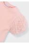 Girl's Balloon Sleeve Tshirt Pink - 3