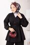 Silva Drawstring Waist Tunic Set Black - 3
