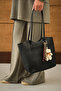Women's Teddy Bear and Tassel Charm Zippered Shoulder Bag - 3