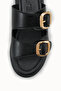 Mira Amara Women's Double Buckle Slippers 00120403 Black - 3