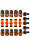 20 Pcs 1/2" Garden Hose Quick Connector Water Pipe Faucet Extender Fixed Connectors Fittings Adap...