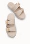 Mira Amara Women's Double Buckle Slippers 00120403 Beige Leopard - 6