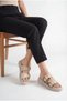 Mira Amara Women's Double Buckle Slippers 00120403 Beige Leopard - 2