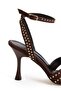 Zimba Detailed Cross-Strap Evening Dress Shoes with Heels - 4