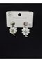 316L Steel Silver Color Clover Earrings - 2