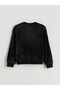 Esvab • Modern & Distinctive Zero Roba Collar Velvet Girls' Sweatshirt - 3