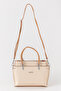 Pera Large Volume Women's Cream Handbag and Wallet Combination with Adjustable Strap Pbu54041002 - 3