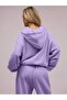 Women's Hooded Sweatshirt 3 Yarn 100% Organic Cotton Oversize Fit Unprinted - 3