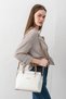 Pera Adjustable Strap Large Volume Women's White Tan Handbag and Wallet Combination Pbu54041002 - 6