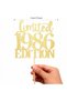 Gold Limited EDITION 1986 Gold Glitter Cake Topper for Birthday,Handmade Golden Cake Decoration (1pc - 4
