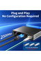 US Adapter 5 Port 2.5GbE Ethernet Switch Unmanaged 2.5Gbps Network Switch 1 Port 10Gb SFP+ Slot Home - 3