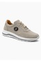 Castle 42151 Men's Gray Genuine Leather Rubber Lacing Detail Daily Casual Shoes