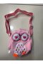 Girl's Owl Figured Plush Shoulder Bag with Adjustable Strap Cute Crossbody Bag - 2