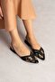 Elvan, Low Heeled Jurdan Bottom Shoes with Back Rubber Detail - 2