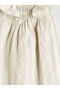 Özmarka New Season Square Collar Girls' Linen Dress - 3