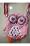 Girl's Owl Figured Plush Shoulder Bag with Adjustable Strap Cute Crossbody Bag - 3