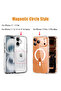 iPhone17 Pro Max Magnetic Clear Phone Case For iPhone 17 Air 16 15 14 13 12 11 Pro Max XR Wireless C - 6