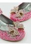 Glittery Children's Evening Dress Heeled Shoes - 6