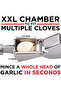 LMETJMA Garlic Press Kit Stainless Steel Garlic Press Rust Proof Garlic Mincer Crusher with Silic... - 2