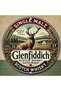 Round 20X20CM 2D Flat, Glenfiddich Scotch Whisky Vintage Metal Wall Art Plaque - 8x8 Inch Aluminum T - 3