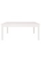 Coffee table, white, 100x100x40 cm, solid pine wood - 3