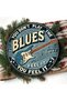 20x20 Vintage Blues Guitar Metal Sign - Retro Circular Iron Wall Decor for Bar, Cafe & Kitchen - 6