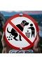 20x20 2D Flat, 1pc Funny No Dogs Pooping Allowed Sign - Red Prohibition Circle with Dog Graphic - Do - 4