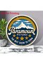 20x20 2D Flat, 1pc Vintage Paramount Pictures Round Aluminum Sign - 20.32 cm Retro Metal Wall Art wi - 6