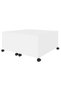 Coffee table, white, 75x75x38 cm, chipboard - 4