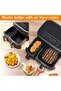 Light Grey 2pcs Silicone Baking Trays for Air Fryer Suitable for Philips-Na350-3000 Size Silicone Ba - 3