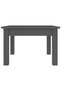 Coffee table, gray, 45x45x30 cm, solid pine wood - 4