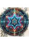 Round 20X20CM 1pc Vintage Star of David Hanging Aluminum Sign - Stylish Round Garden Wreath, 8-Inch, - 4