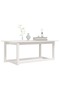 Coffee table, white, 110x55x45 cm, solid pine wood - 6