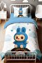Blue Rainbow over the Rainbow Pofi Patterned Single Baby Kids Bedding Set - 2