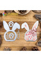 Lovely Baby Birthday Easter Bunny Layer Shaker Cards Metal Cutting Dies Scrapbooking Decorative E...