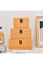 S14.5x14.5x10cm Case Wooden Storage Box Household Box Burr-Free Solid Craft Handmade Large Capacity - 6