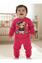 Girl's 3-Thread Tracksuit Set with Teddy Bear
