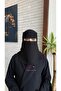 نقاب وسط مايل مبطن حرير - 4