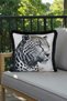 Cushion Cover 45X45 cm Babyface Fabric Double Sided Black Tassel Digital Printing