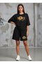 Women's Oversize Love Yourself Printed Shorts Set of 2 – Casual Comfortable Combination