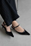 Melvin Women's Heeled Patent Leather Shoes Black - 2