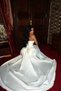 Cream Lilou Strapless Maxi Evening Gown with Bow Detail and Laced Up, Event Dress ATE-4043 - 3