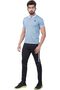 Half Sleeve Polo T-Shirt, Large, Sky Blue, smart casual comfortable fit. - 3